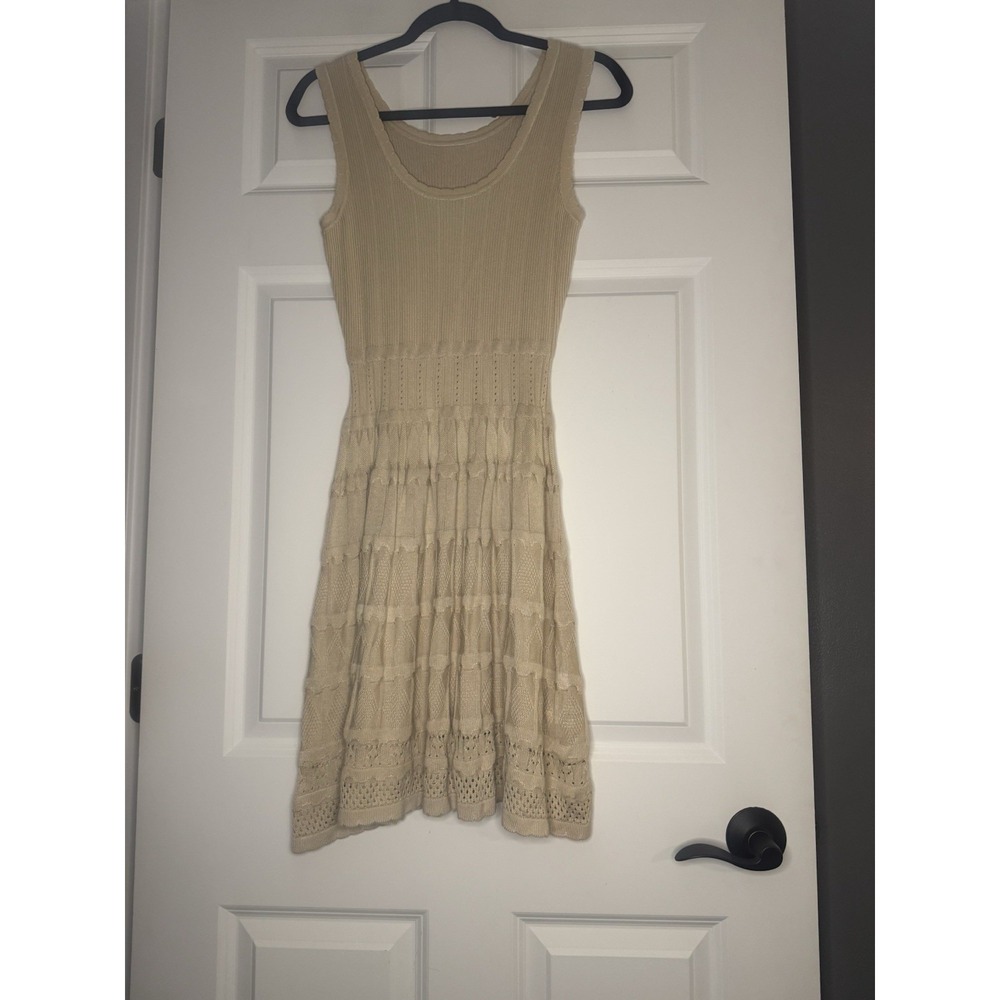 Unbranded Rib Knit Khaki Dress Medium